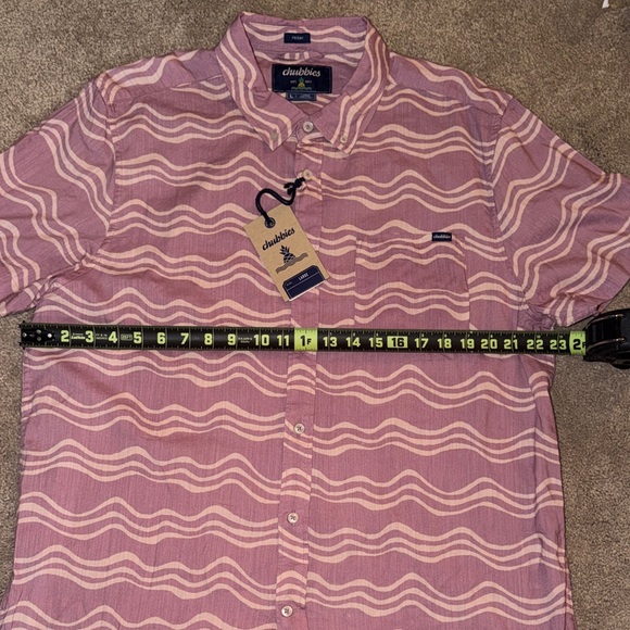 Chubbies Men's Casual Purple Wave Shirt - Picture 5 of 6